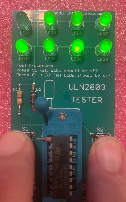 Big Daddy 2803/ULN2803/ULN2803A Transistor Array Tester