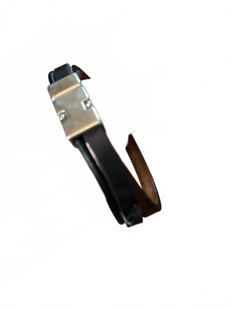 Multi-Strap Leather and Metal Bracelet
