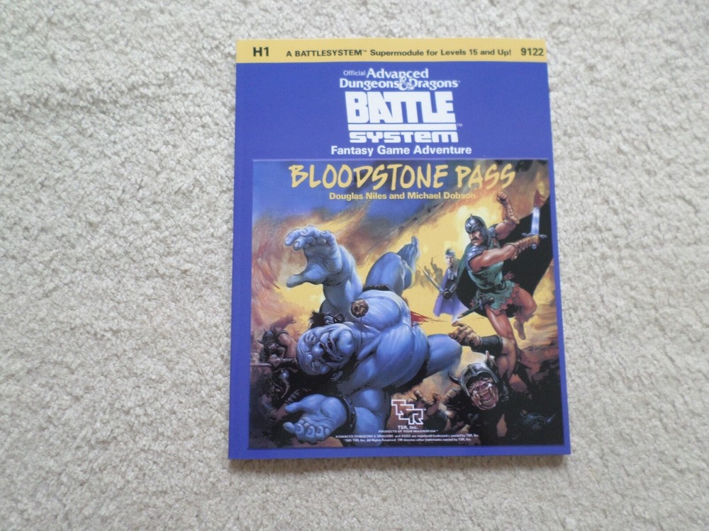 Bloodstone Pass H1 module Dungeons & Dragons adventure