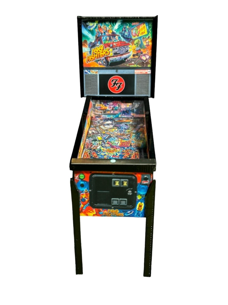 Miniature Replica "Foo Fighters” Pinball Machine Scale Model, Keepsake, Trophy