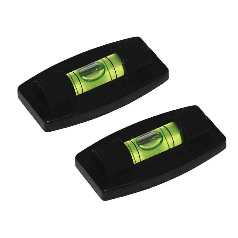 2pc Stick On RV Bubble Level for Rv Trailers  Camper Level Indicator Black