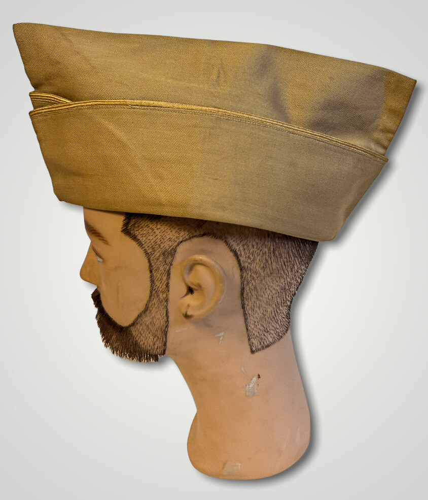 WW2 US Military Garrison Cap Hat Khaki d