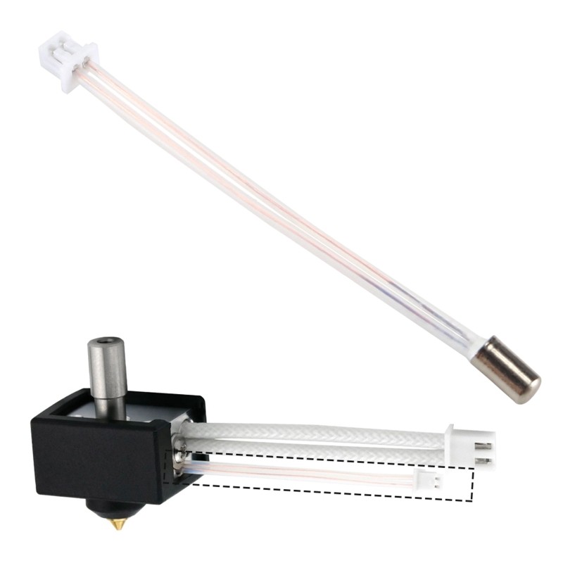 HT-NTC100K Thermistor Sensor 3D Printer Extruder High Temperature for Ender3 S1