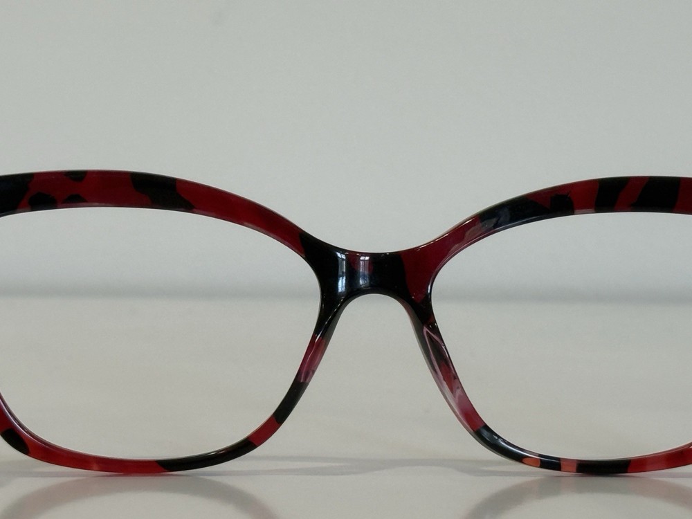 Kay Unger K237 Rectangle Red Eyeglasses Frame Only 55-16-145