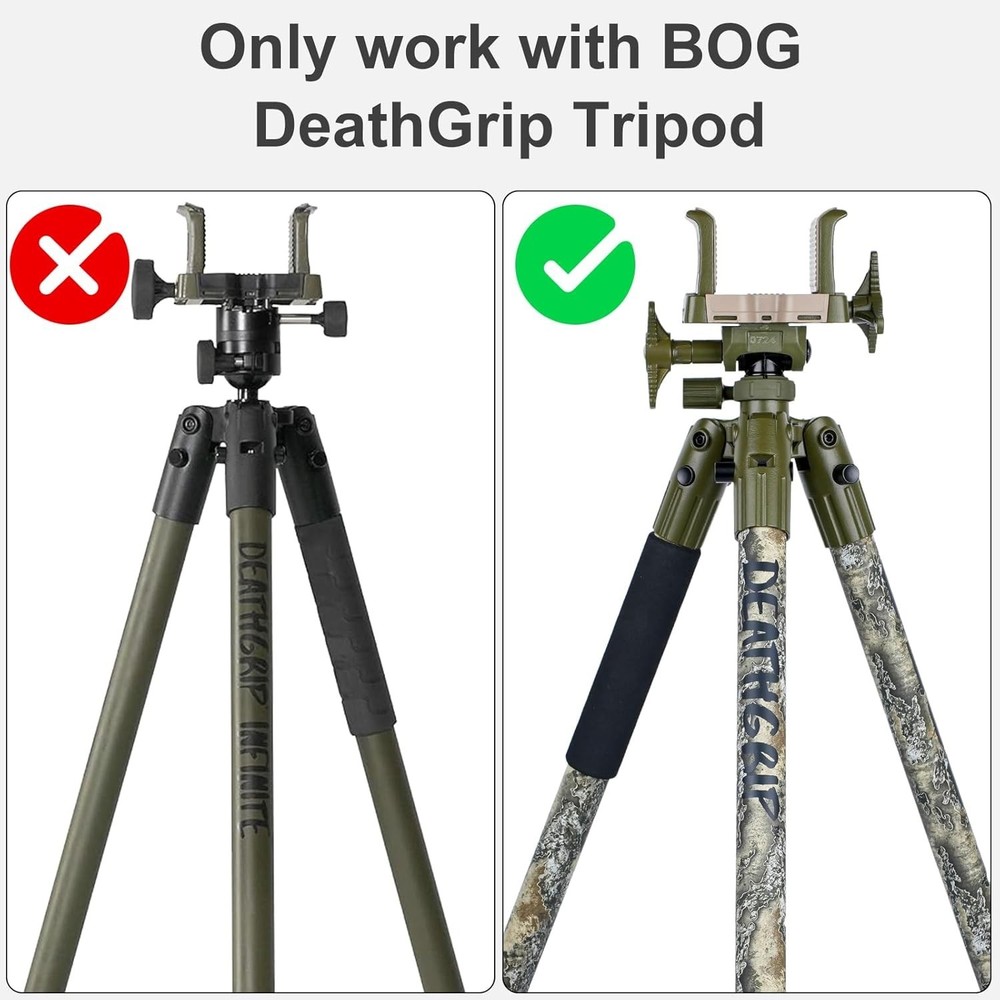 Gravity Hook ARCA Ball Head Adapter for Enhanced Stability with BOG DeathGrip