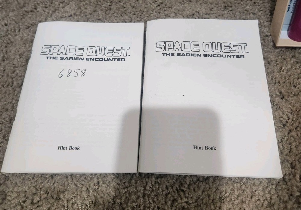 Space Quest Sarien Encounter Sierra PC Macintosh 1987 Empty Box & Manual Only