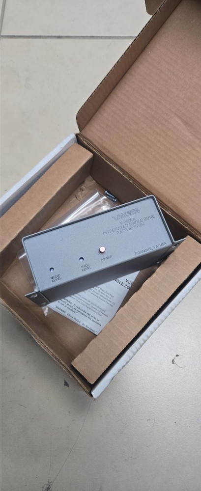 VALCOM V-2000A INTEGRATED SINGLE ZONE PAGE SYSTEM V2000A 1 ZONE ONE WAY