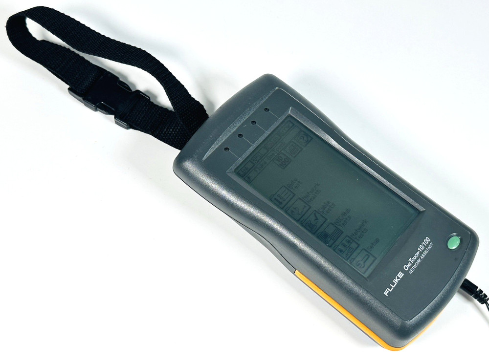Fluke Networks OneTouch 10/100 Network Assistant with AC Adapter NEEDS BATTERY