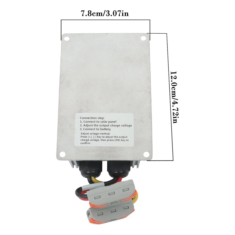 LABLT Waterproof Solar Panel Regulator Boost MPPT 24‑85V LED Display Adjustable