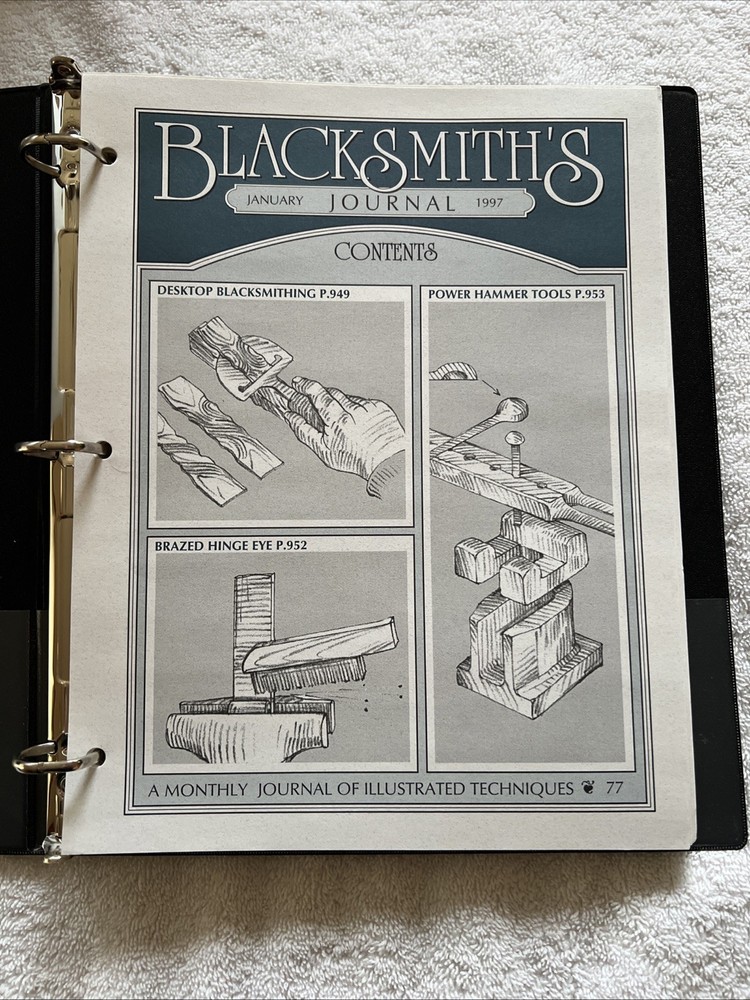 Blacksmith's Journal 1997 Complete Year Illustrated Techniques Set