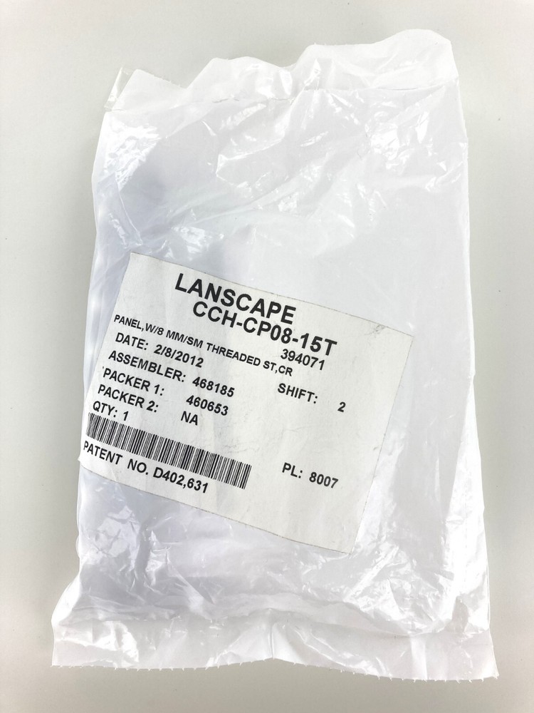 Corning CCH-CP08-15T Panel ST 62.5 um Multimode/MM, Simplex, 8 Fiber OM1, New!