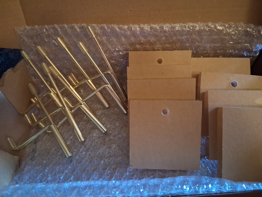 8pc Easel Display Stand Set w/Clear Acrylic Base