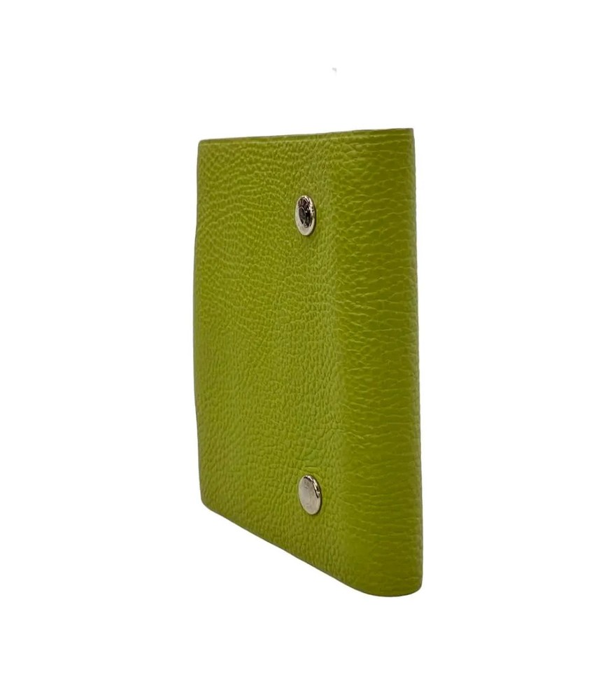 Hermès Ulysse Mini Notebook Cover Leather Silver Hardware □I Stamp Unisex Auth
