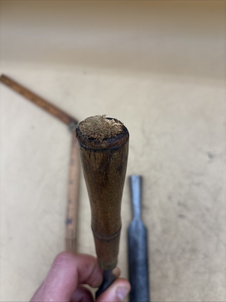 2 Vintage James Swan Gouges Chisels 7/8”, 1” Wide.