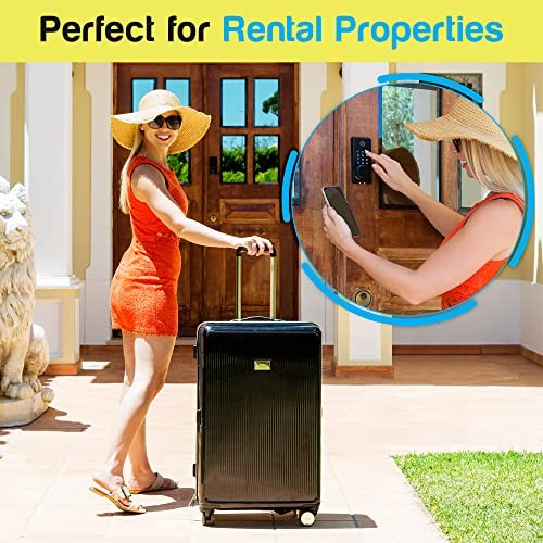 Smart Door Lock • Keyless Entry Deadbolt Door Lock • Multiple Entry Black