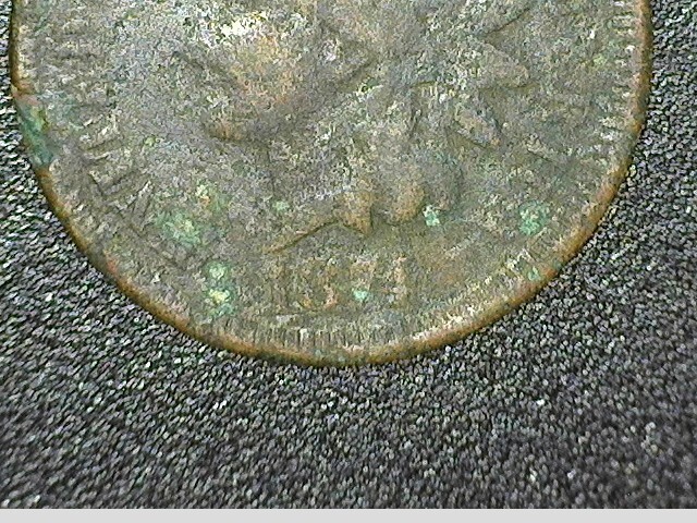 US - 1874 Indian Head Cent - Combined Shipping Available