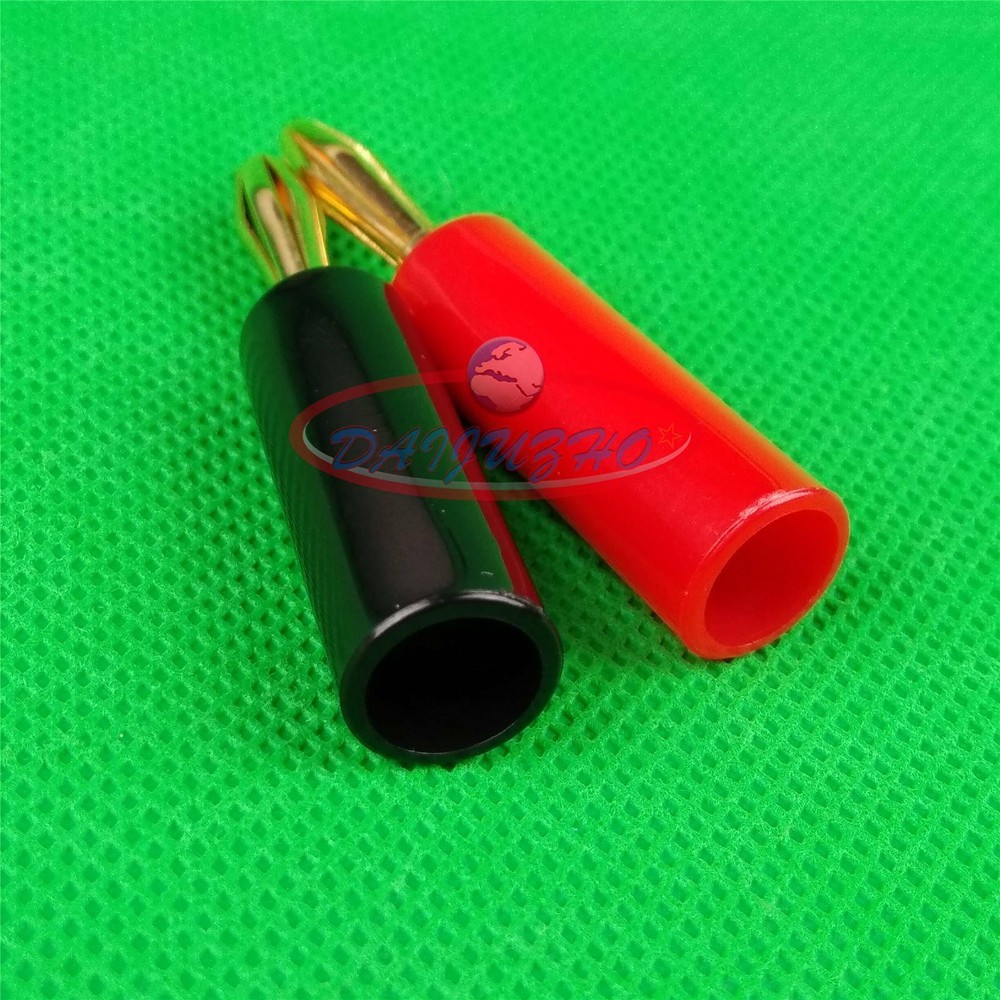 2PCS Banana Plug Connector For Amplifier Speaker Audio Cable/Binding Post