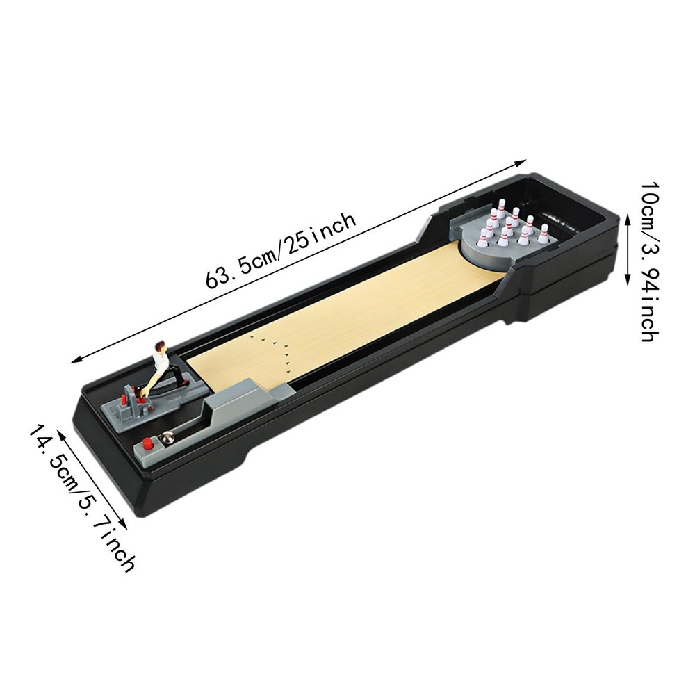 JunZheHub Tabletop Bowling Game - Arcade Desktop Activity for All Ages