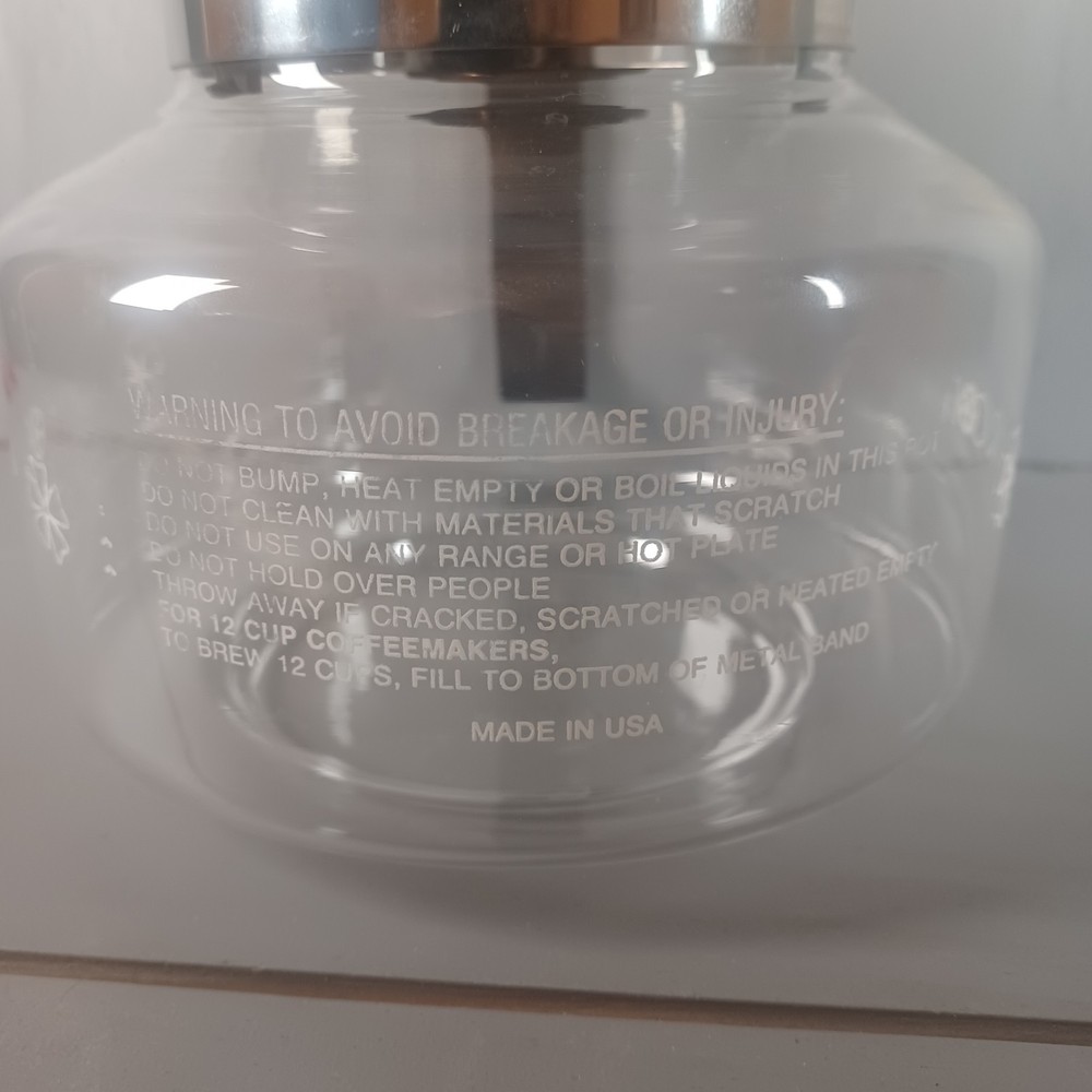 Vintage Mr. Coffee® Replacement Decanter Model D12A 12 Cup