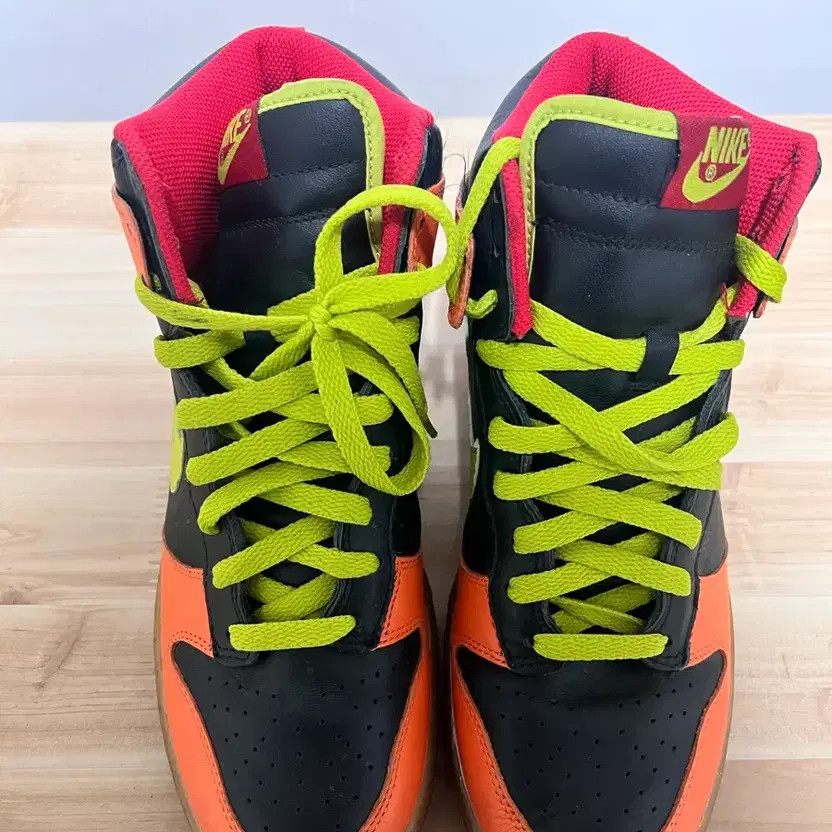 Nike Dunk High Orange Lime Black Red 265 Official