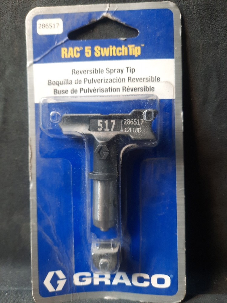 NEW GRACO RAC 5 SWITCHTIP REVERSIBLE SPRAY TIP - # 286517