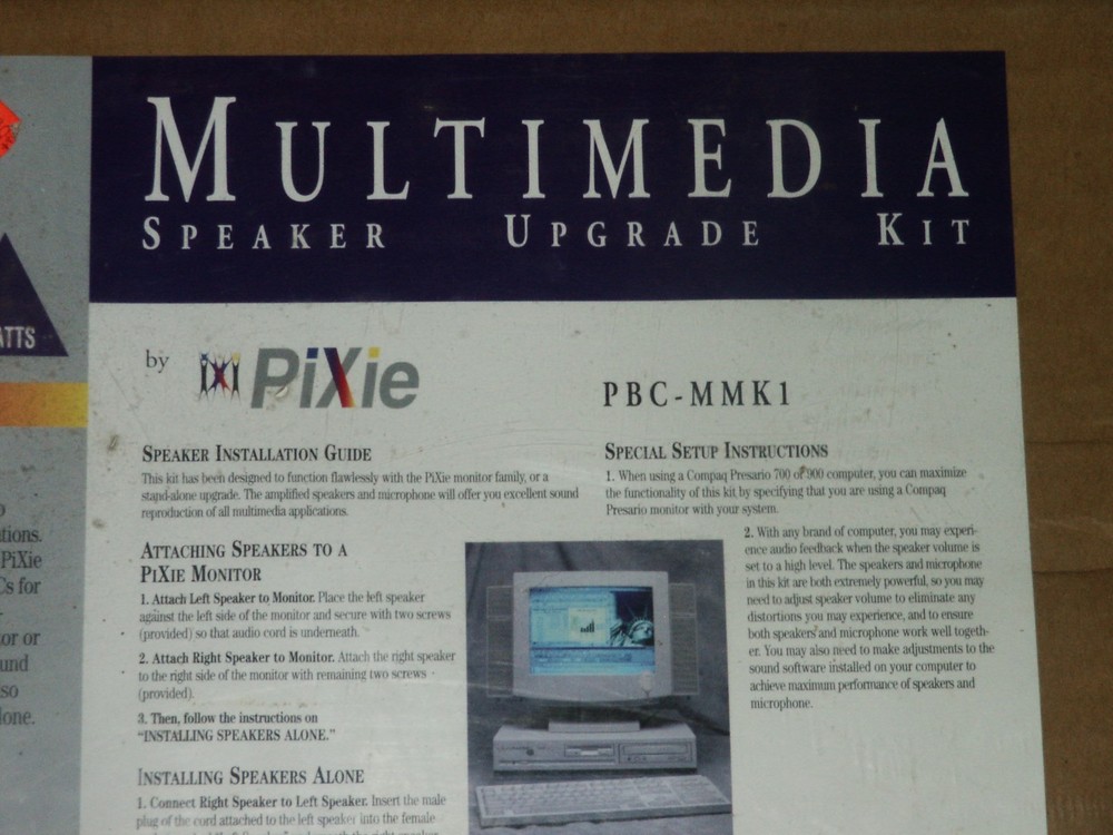 NOS 12 Watt Multimedia Speaker Upgrade Kit PBC-MMK1 by Pixie AC-Powered