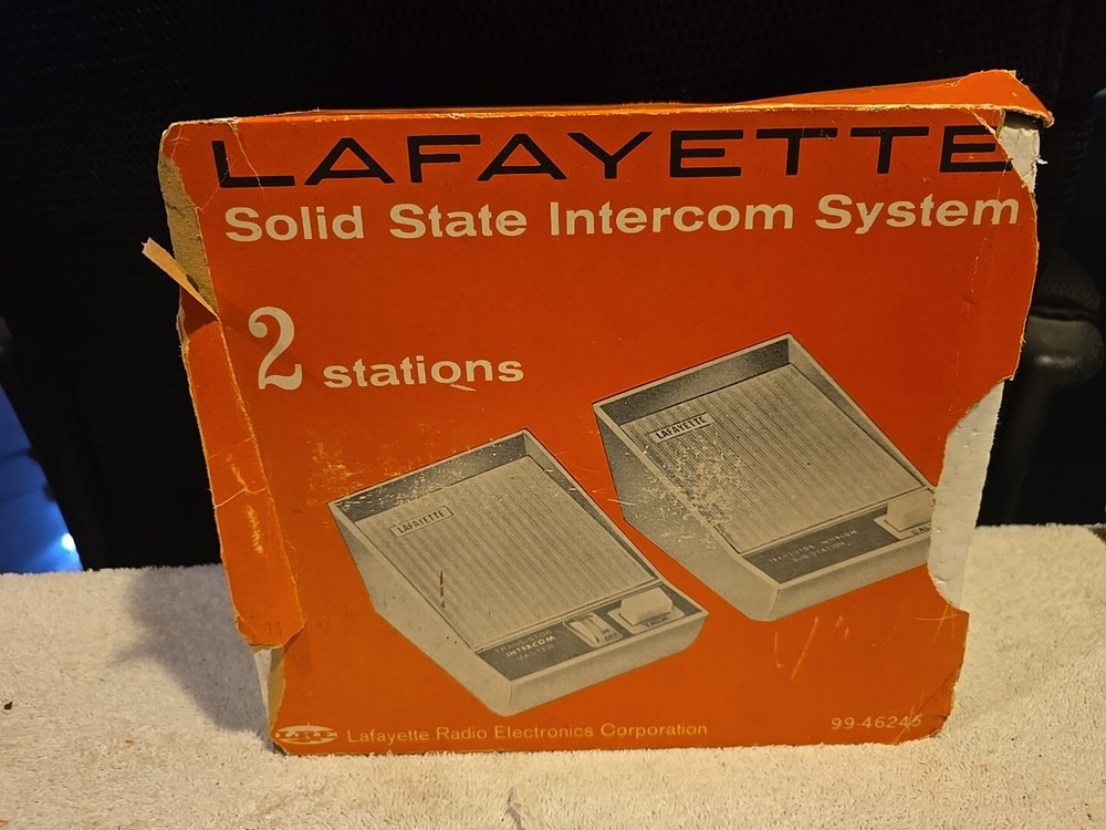 Vintage Lafayette LRE 2 Station Solid State Intercom Model 99-46245