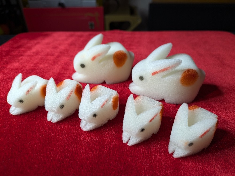 3D Multiplying Rabbits - 7 PC Set - For The Working Pro!