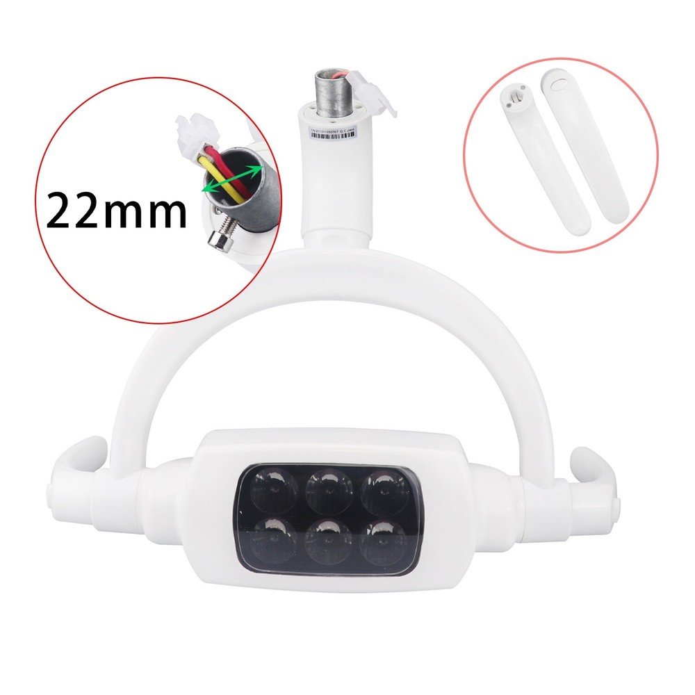 Ceiling Mounted Dental LED Oral Light Induction 6 LED Shadowless Sensor Lamp US