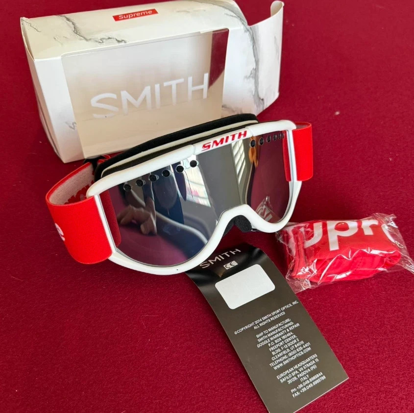 Supreme Smith FW15 Inflatable White Ski Snowboard Off-Road Goggles 2017 New Gift