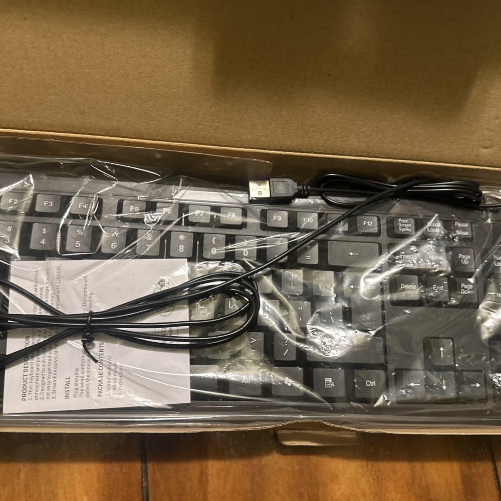 Genius KM-160 Wired Keyboard and Mouse Combo Black