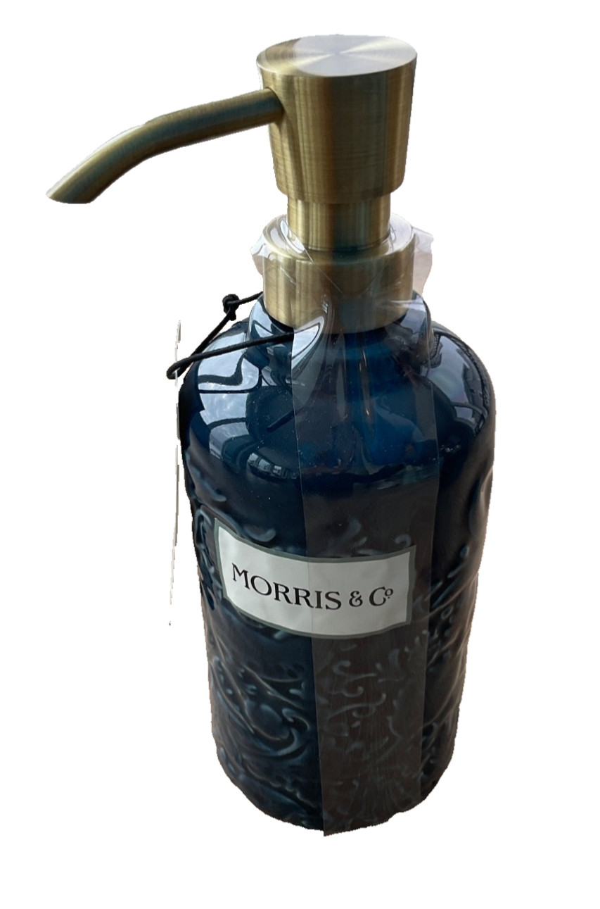 Morris & Co~Vanity/accessory Set~Strawberry Thief~dark Blue~3 pcs~textured~NWT