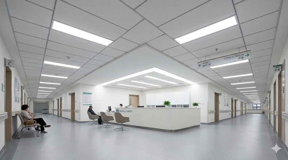 10 Pack 1x4 LED Flat Panel Shop Office Ceiling Light Selectable 5000K/4000K/3500