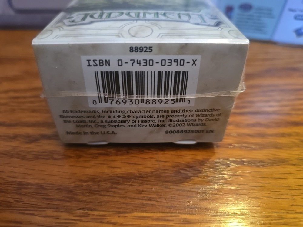 NEW SEALED! Judgement Deckbox 2002 Magic The Gathering RARE!