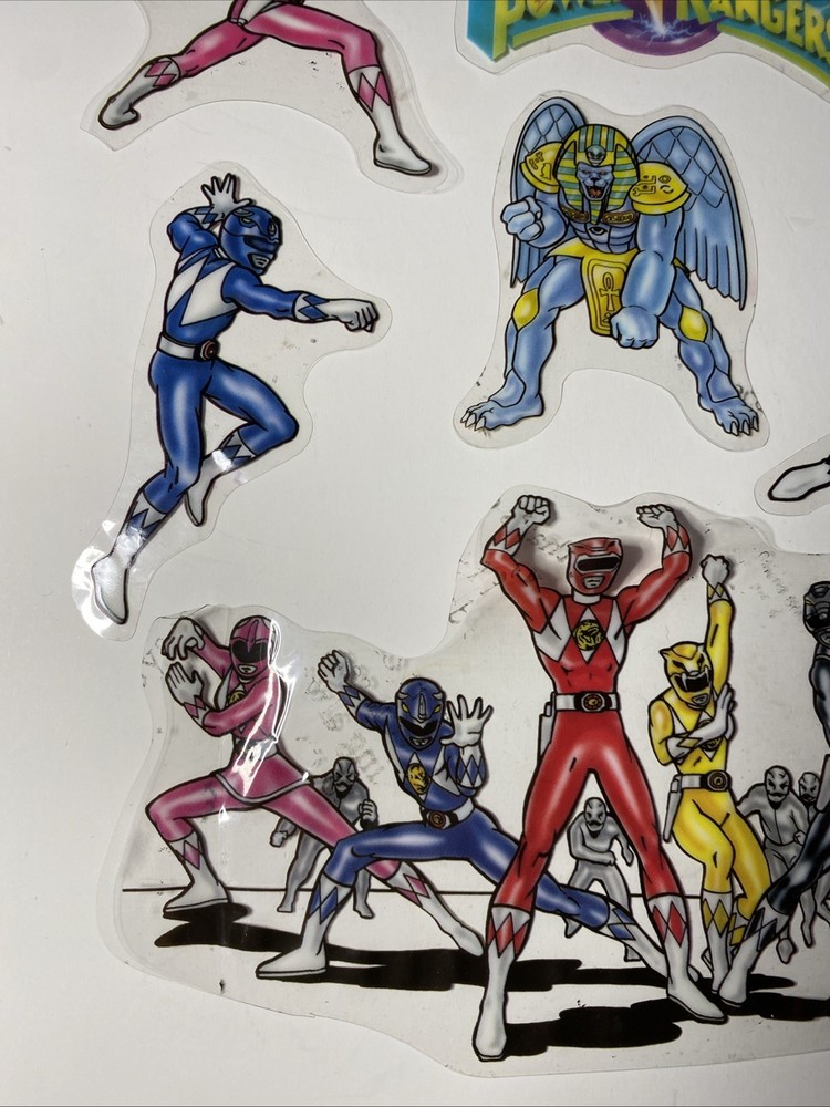 1994 Mighty Morphin Power Rangers Window Clings