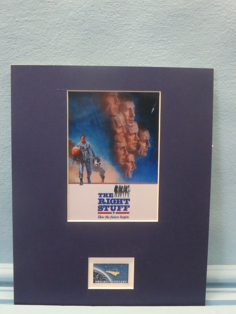 The Right Stuff - Project Mercury & John Glenn's Flight into Space & stamp