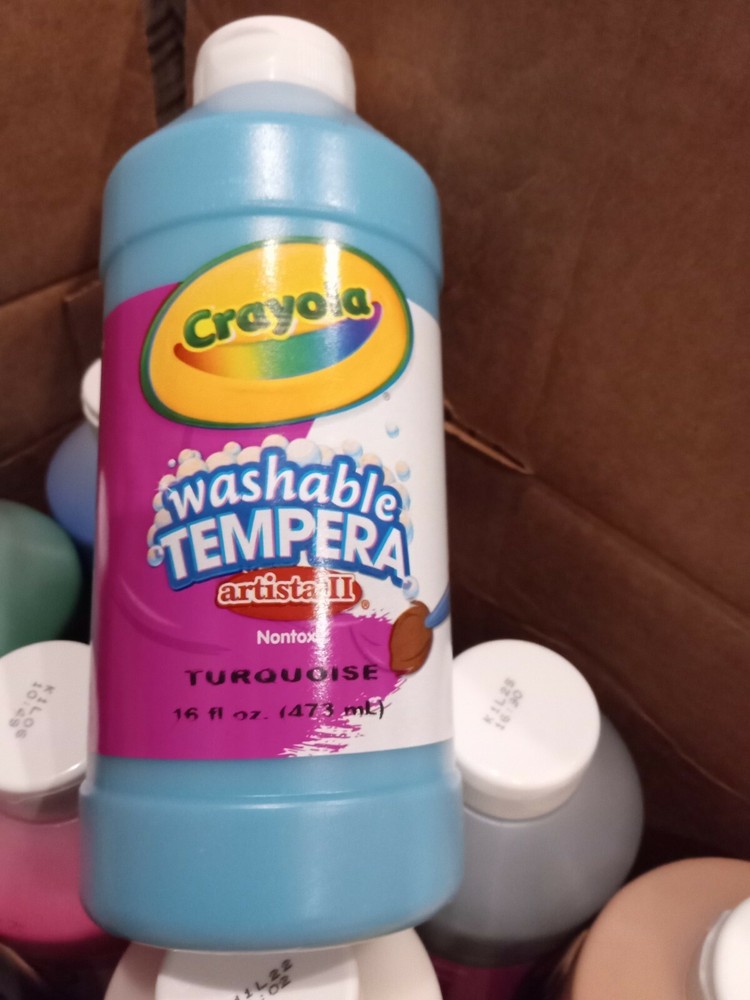 16-Oz. Crayola Assorted Colors Washable Tempera Paint