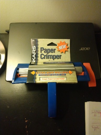 Fiskars Paper Crimper Extra Wide Rollers 9340 - NEW