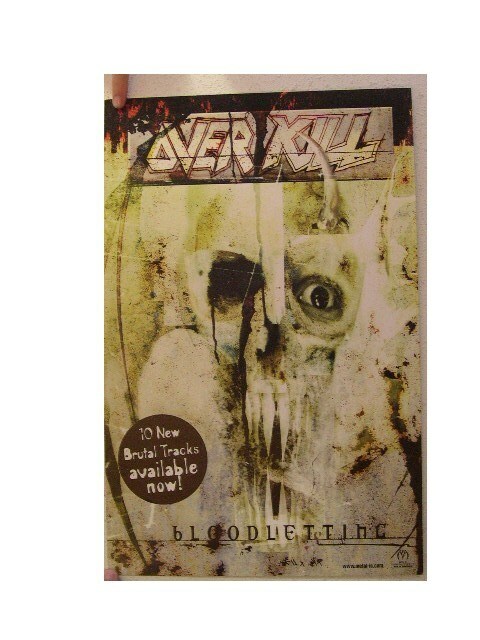 Overkill Poster Bloodletting Over Kill Promo