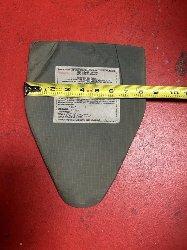 USGI Army Groin Protector X Small- Medium Long