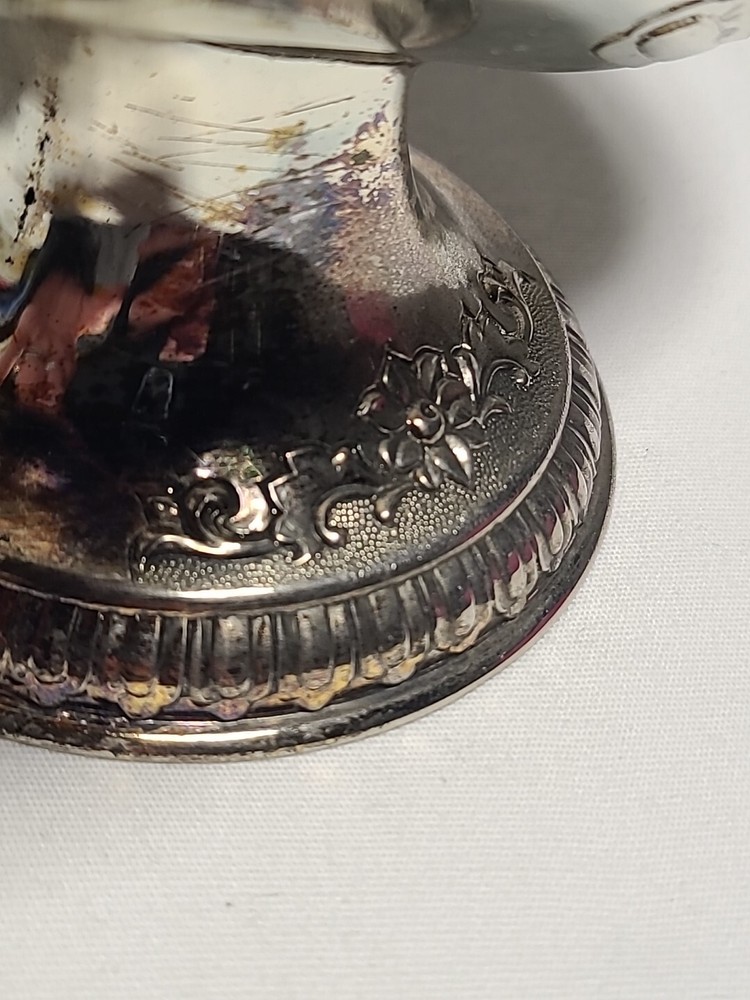 Vintage Sugar Scuttle E.P.ZINC Silverplate Alloy Japan