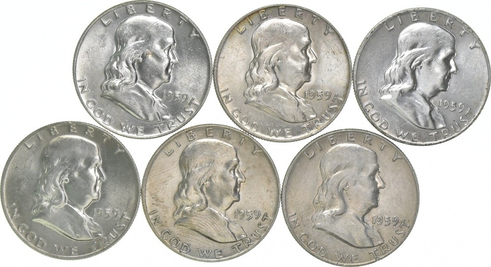 1959-D Franklin Half Dollar AU