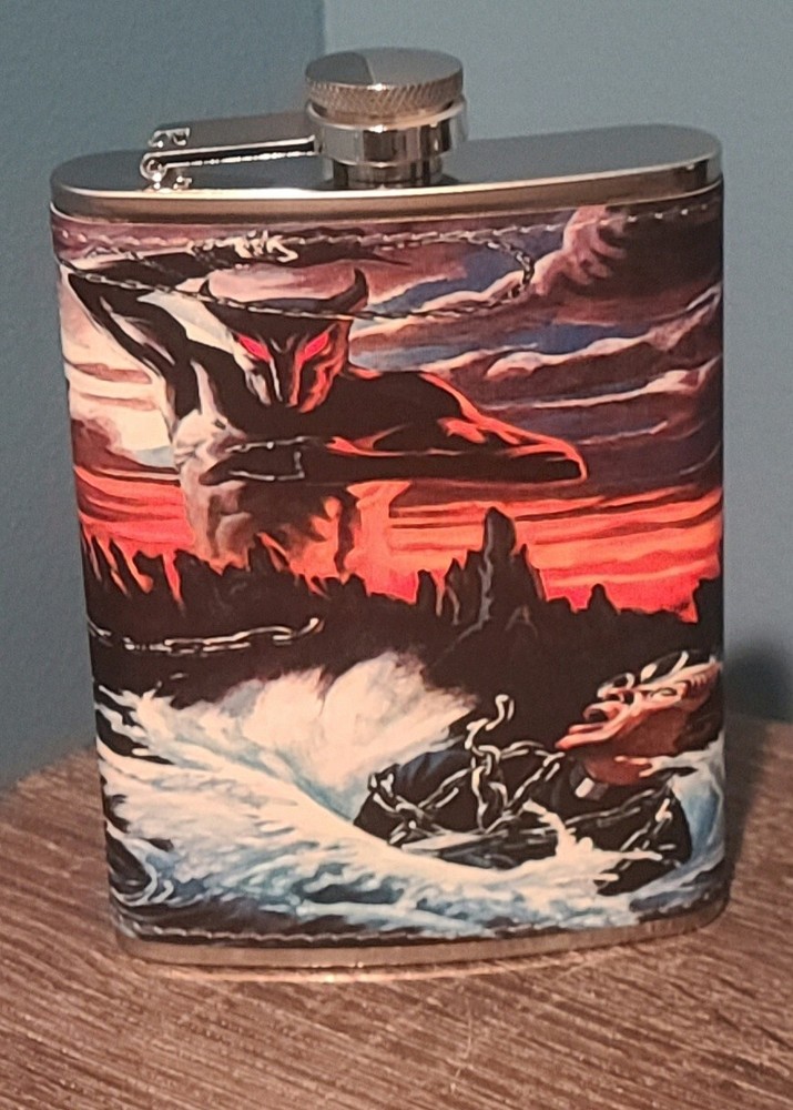 Dio: Holy Diver 8 oz flask custom made NEW