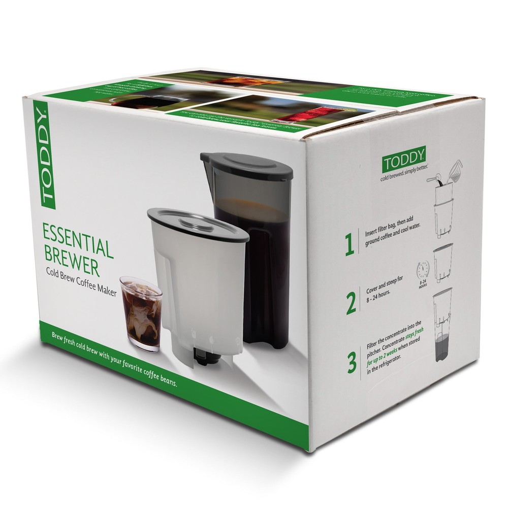 Cold Brew Coffee Maker Brewing Container w/Cold Brew Coffee Paper Filter Bags