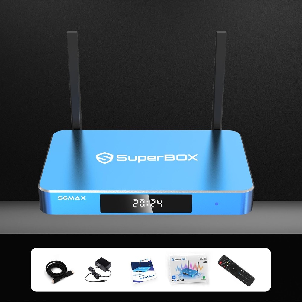 SuperBox S6Max TV BOX Support Authorized Distributor Same Day Shipping Send Gift