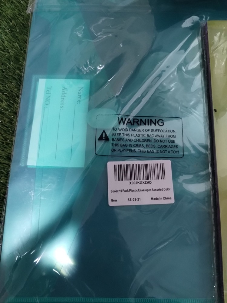 70 PCS Plastic File Folders Envelopes for Documents, School Office Reusable