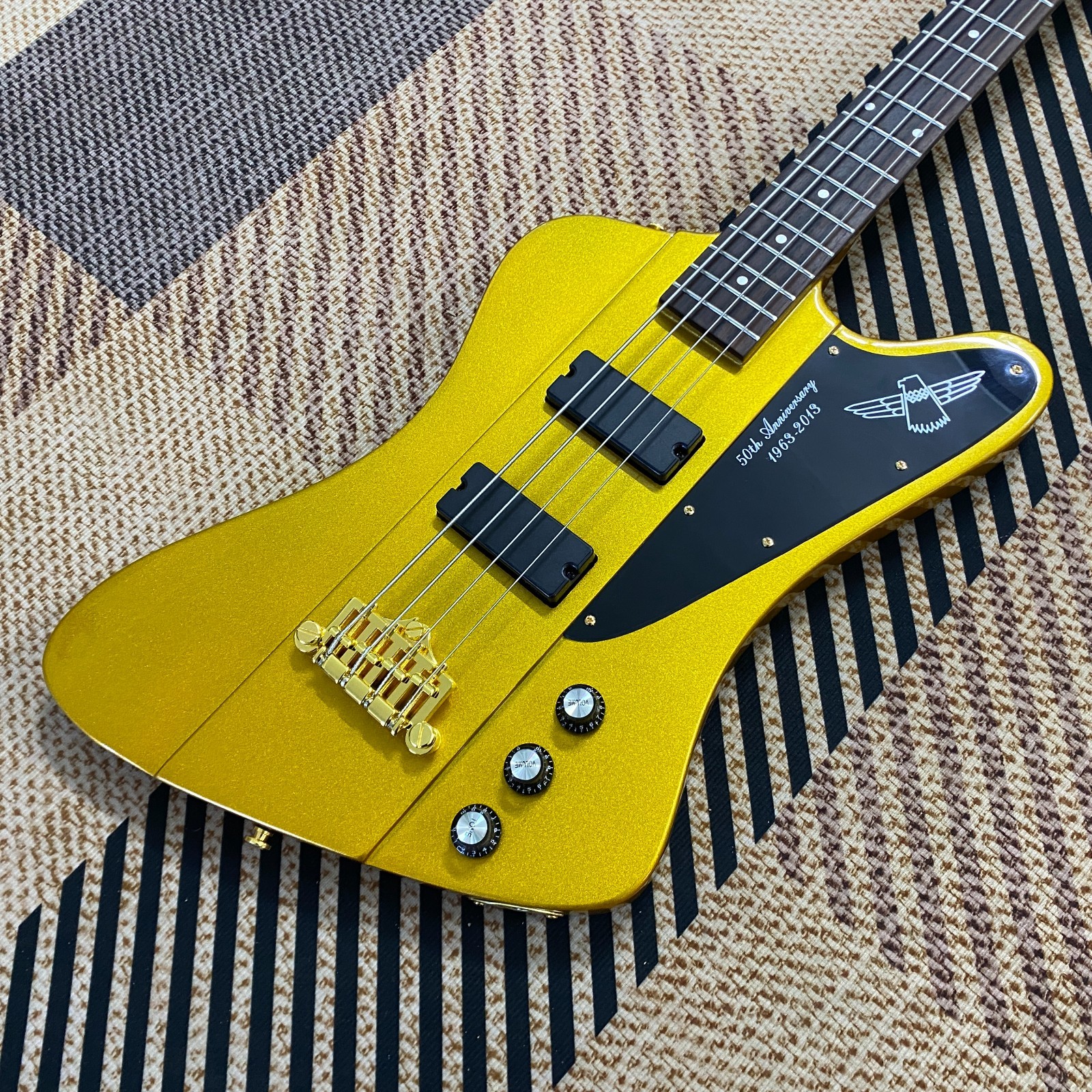 Bass Guitar Gold Mahogany Body 4String New Product