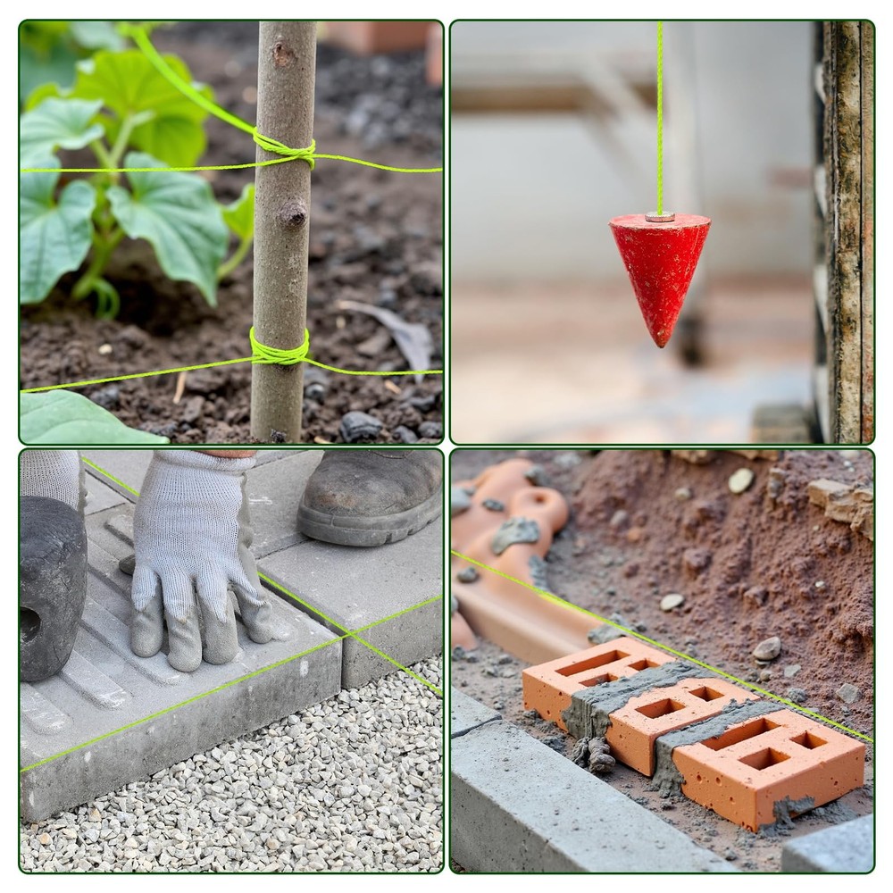 6 Pack Mason Line String, #18 540 Feet 8 Braided Construction Nylon String Li...