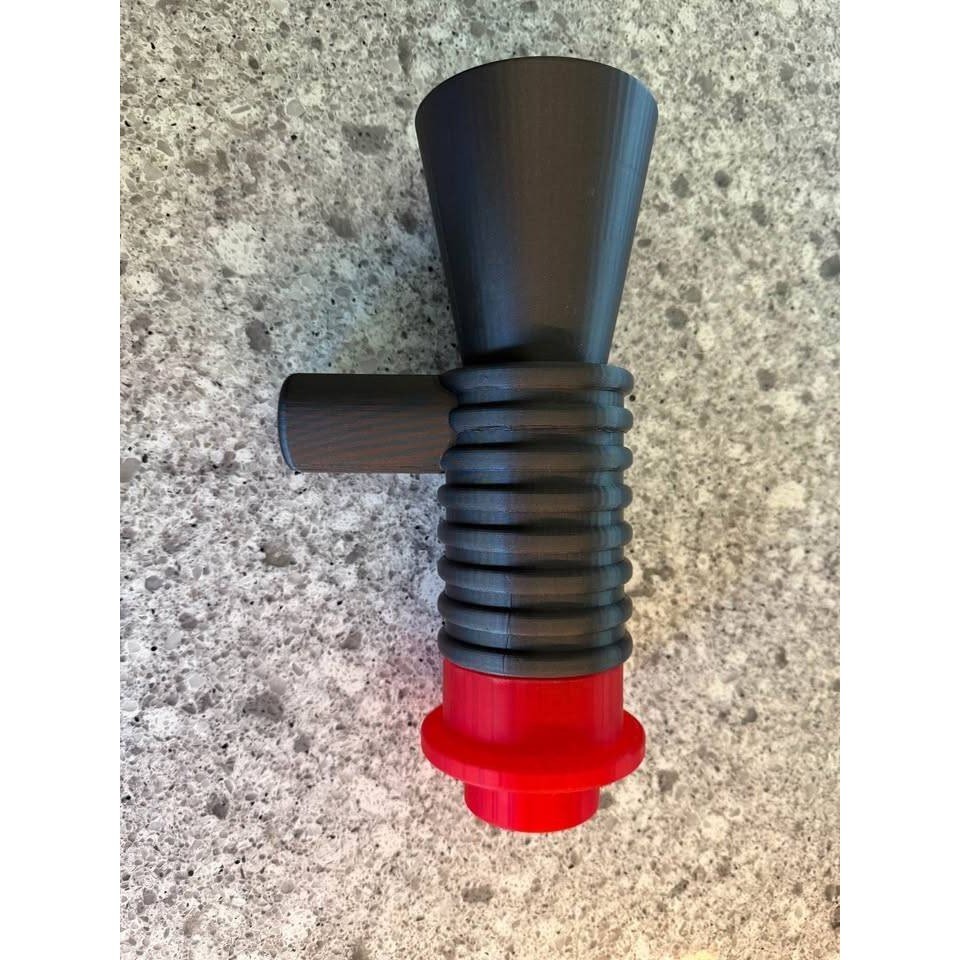 Black 3D Printed Star Wars Lego Blaster with Red Stud-Pew Pew!