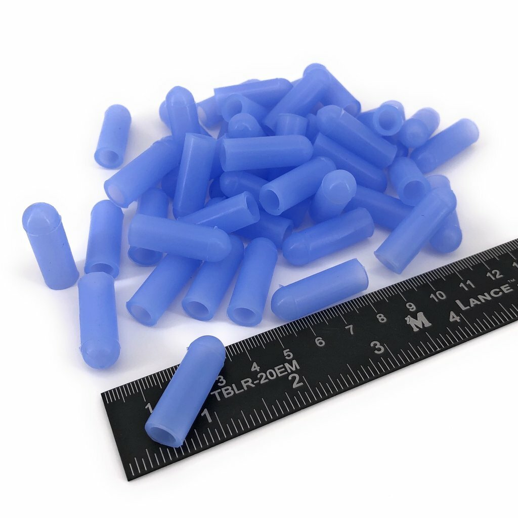 High Temp Masking Supply 5/16 Inch Silicone Rubber Powder Coating Caps - 50